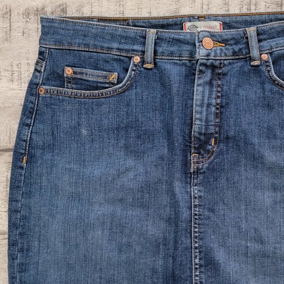 Dickies Straight Denim Skirt 12 - Picture 7 of 15